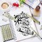 Micro Fineliner Pens 6 Size/Set, Ultra Fine Fineliner Pen, Brush Marker Pen, Water-based Black Pigment Ink, Drawing Journaling Doodle Supplies for Artists, Designers, Students